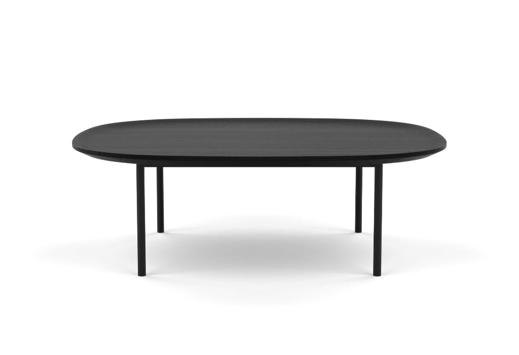 River Large Square Coffee Table - Black Oak main image