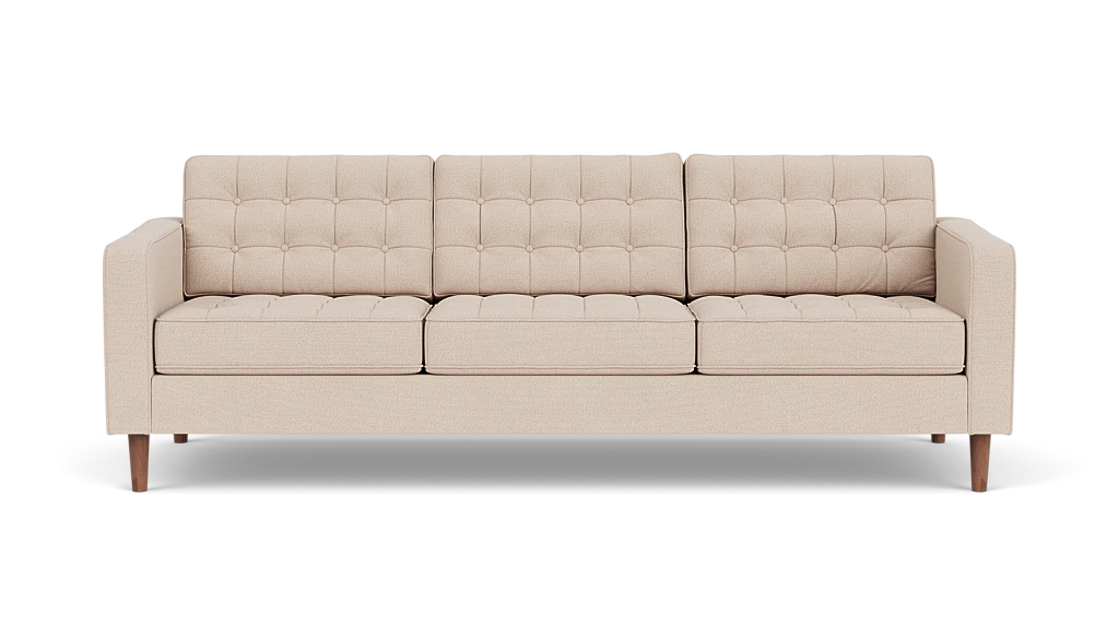 Reverie Sofa - Panama Natural, Walnut Legs
