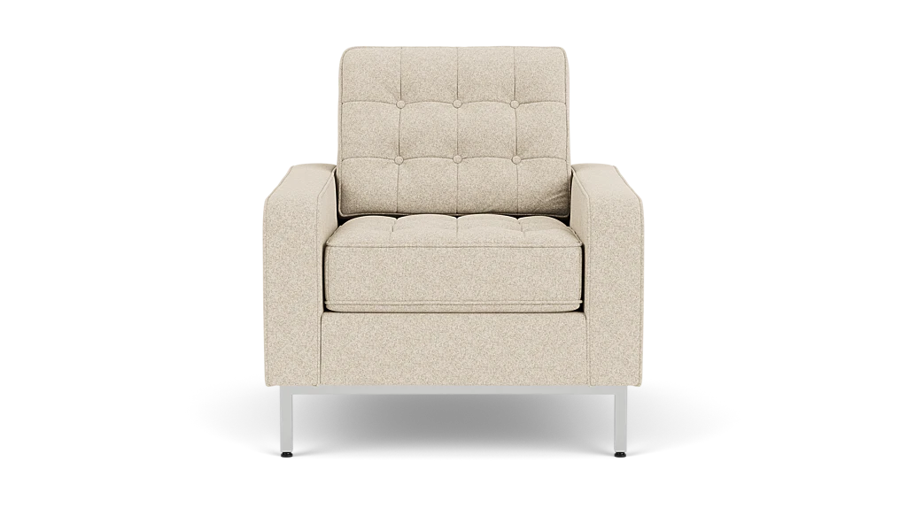 Reverie Chair - Lana Sand, Stainless Steel Legs