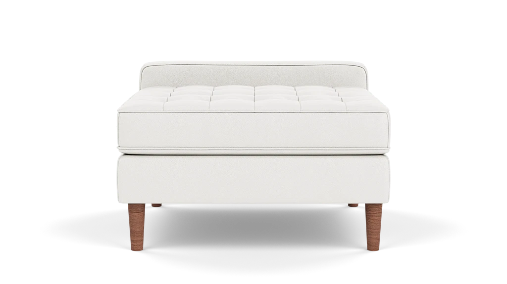 Reverie Extended Seat - Evoque Frost, Walnut Legs