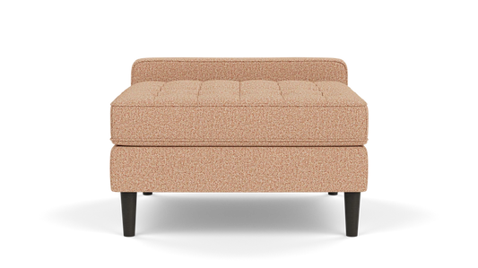Reverie Extended Seat - Onno Light Orange, Black Ash Legs