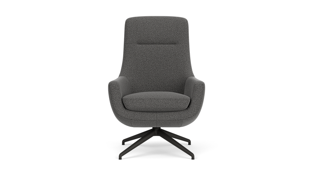 Suite Chair - Oal Dark Grey, Anthracite Legs