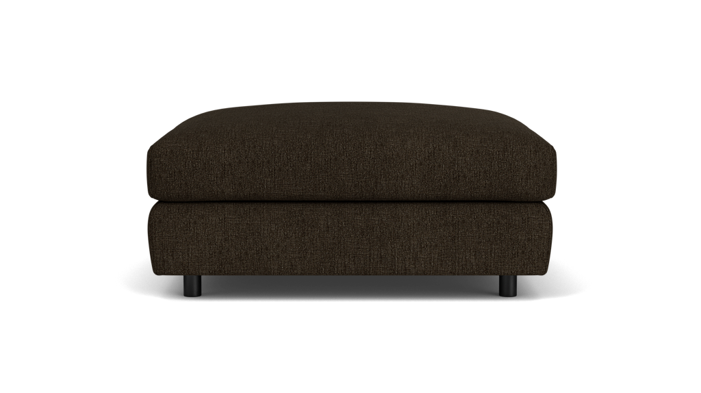 Cello Plush Ottoman - Polo Slate, 2.5" Rotables