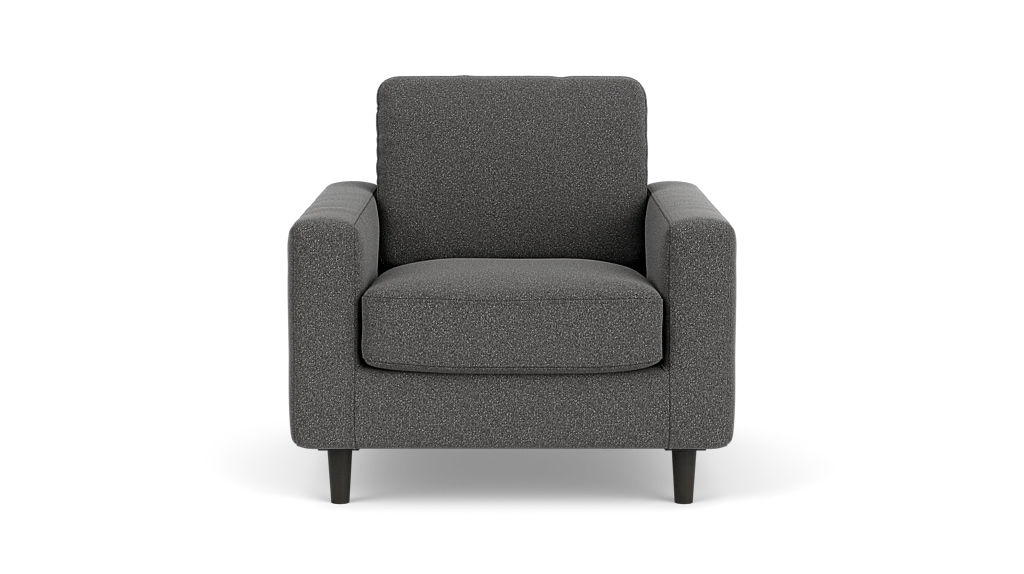Oskar Chair - Ola Dark Grey, Black Ash Legs