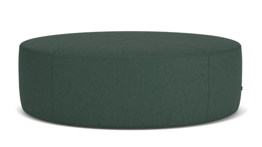 The Wander Ellipse Ottoman - Elba Deep Green, Glides