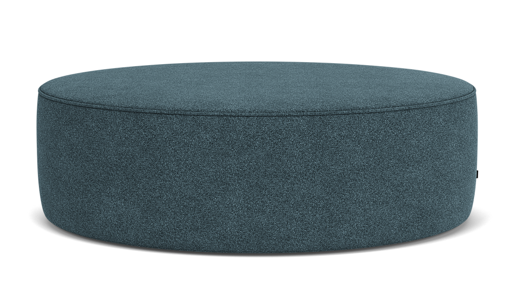The Wander Ellipse Ottoman - Lana Soft Blue, Glides