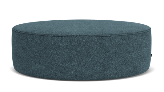 The Wander Ellipse Ottoman - Lana Soft Blue, Glides