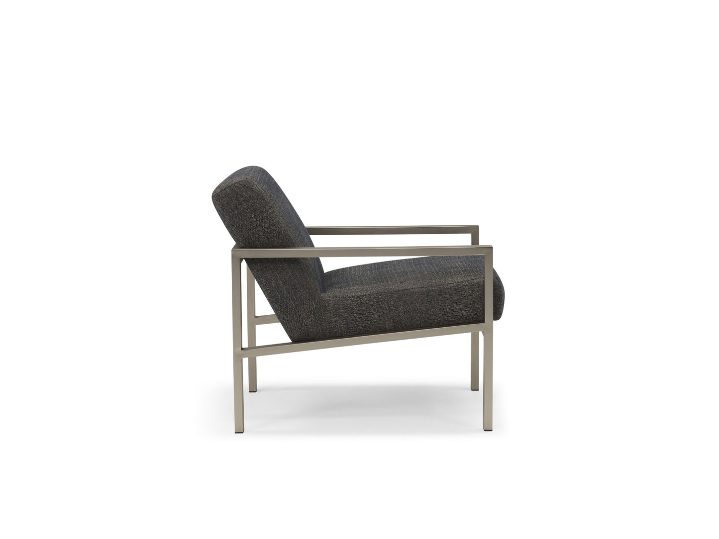 Quinn Chair - Facet Blackstone - Fabric lifestyle image