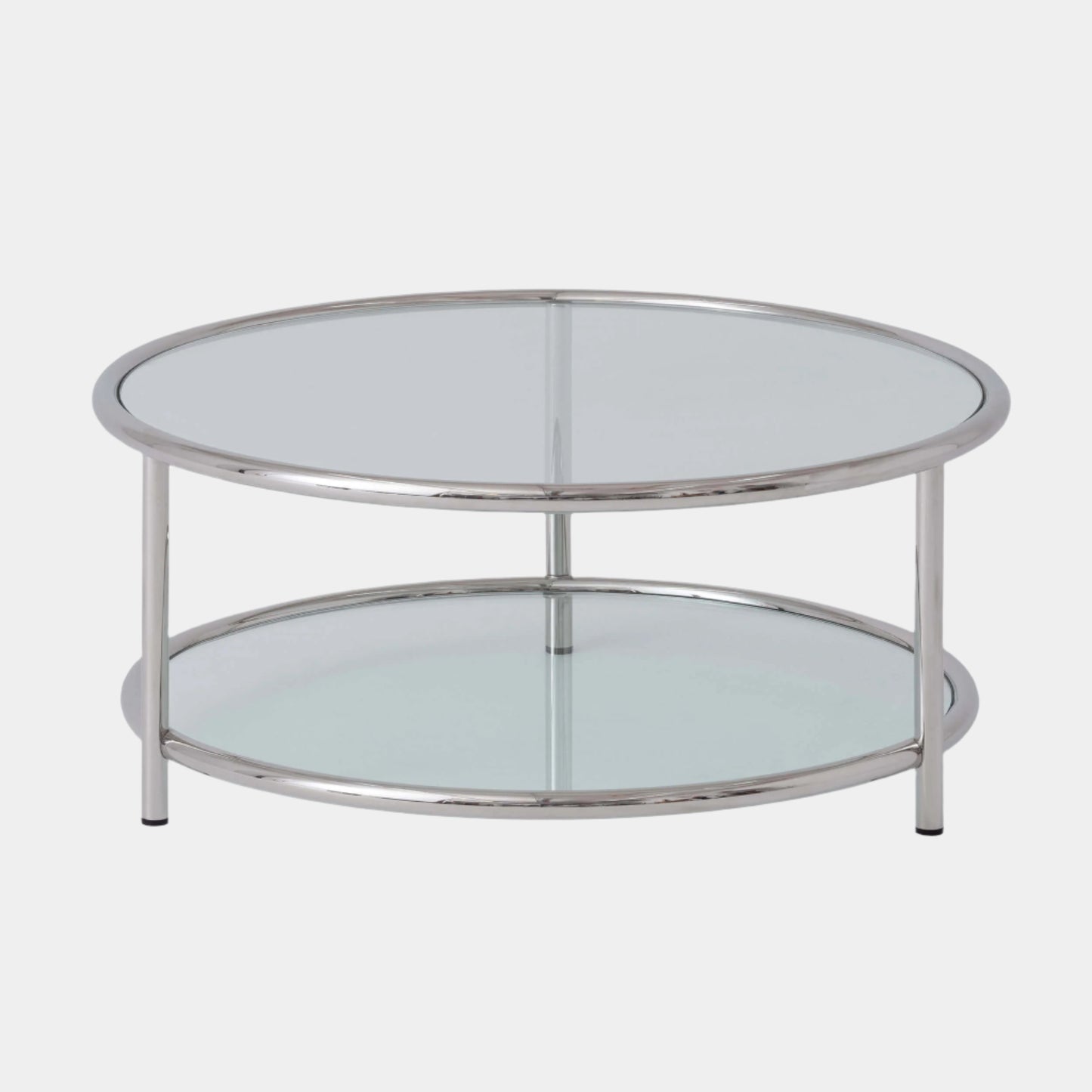 Tubular Coffee Table - Round - Stainless Steel main image