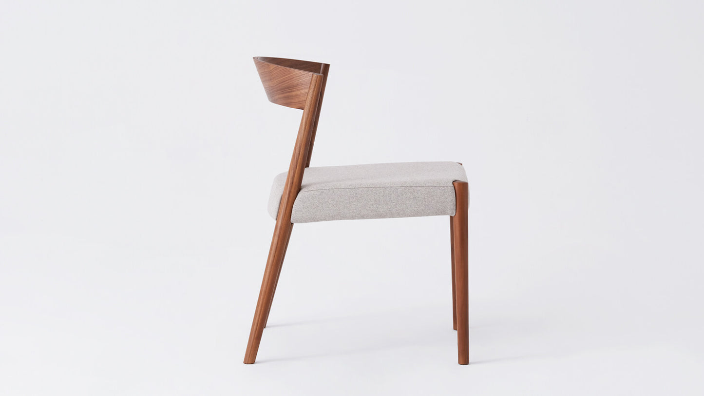 Wren Dining Chair - Wood Back - Walnut group image - 3
