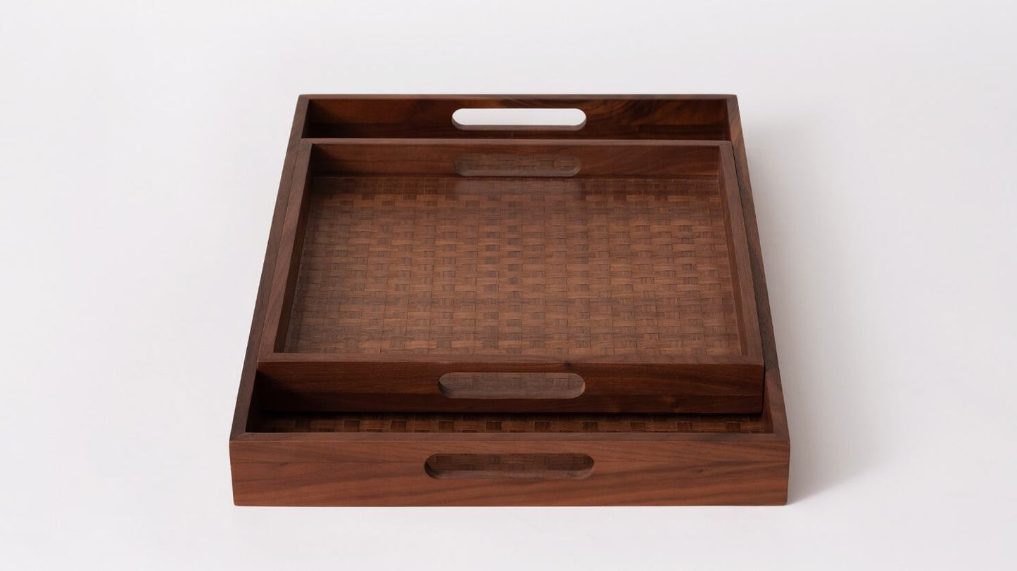 Weave Tray - Square - Walnut group image - 4