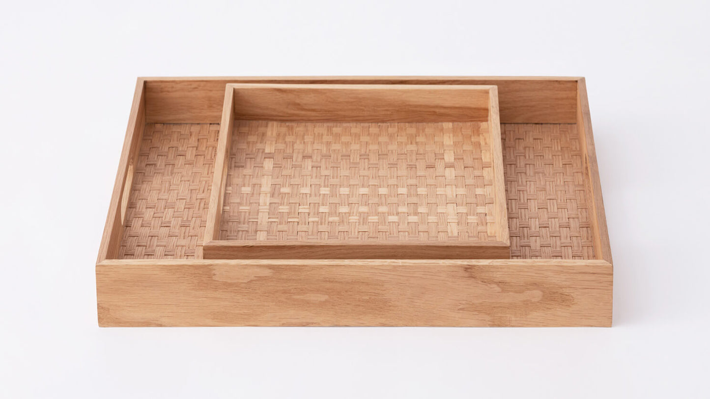 Weave Tray - Square - Oak group image - 3