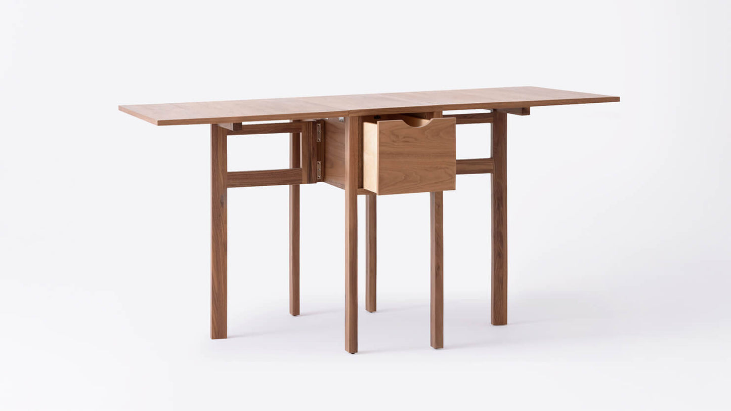 Hallie Folding Table - Walnut group image - 4