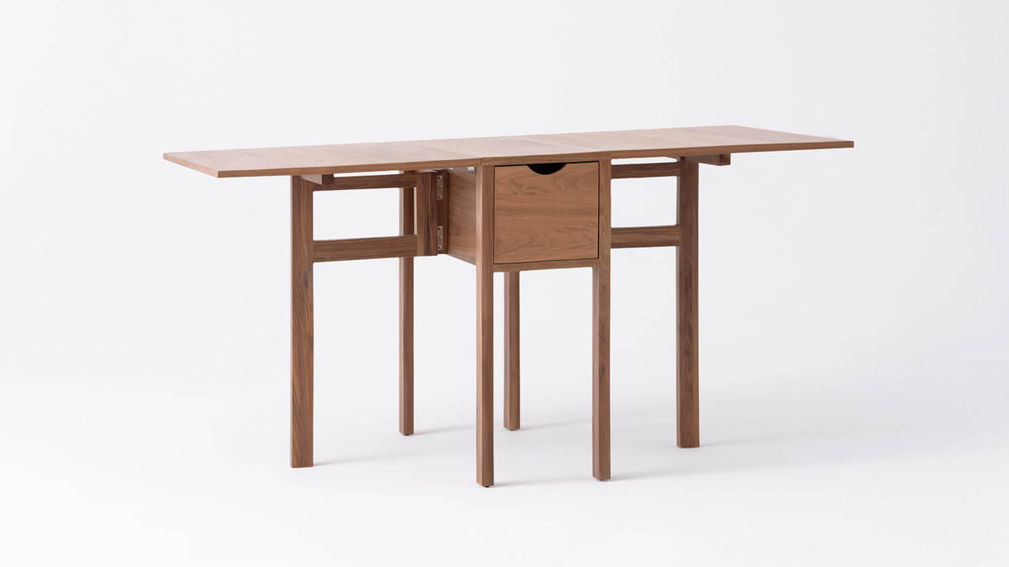 Hallie Folding Table - Walnut group image - 3
