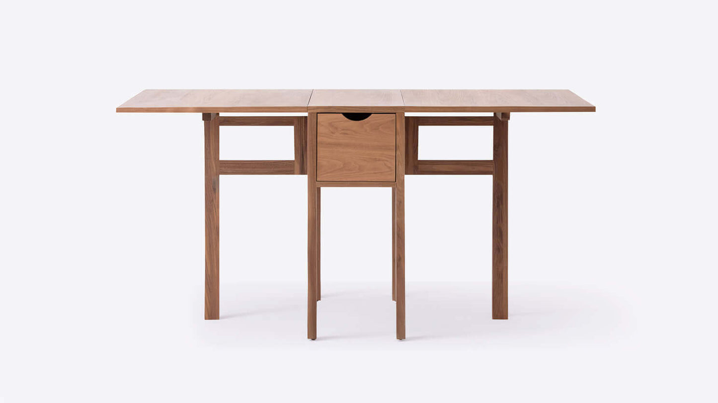 Hallie Folding Table - Walnut group image - 1