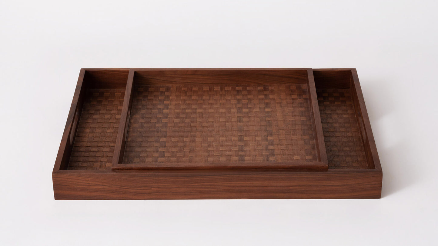 Weave Tray - Square - Walnut group image - 3