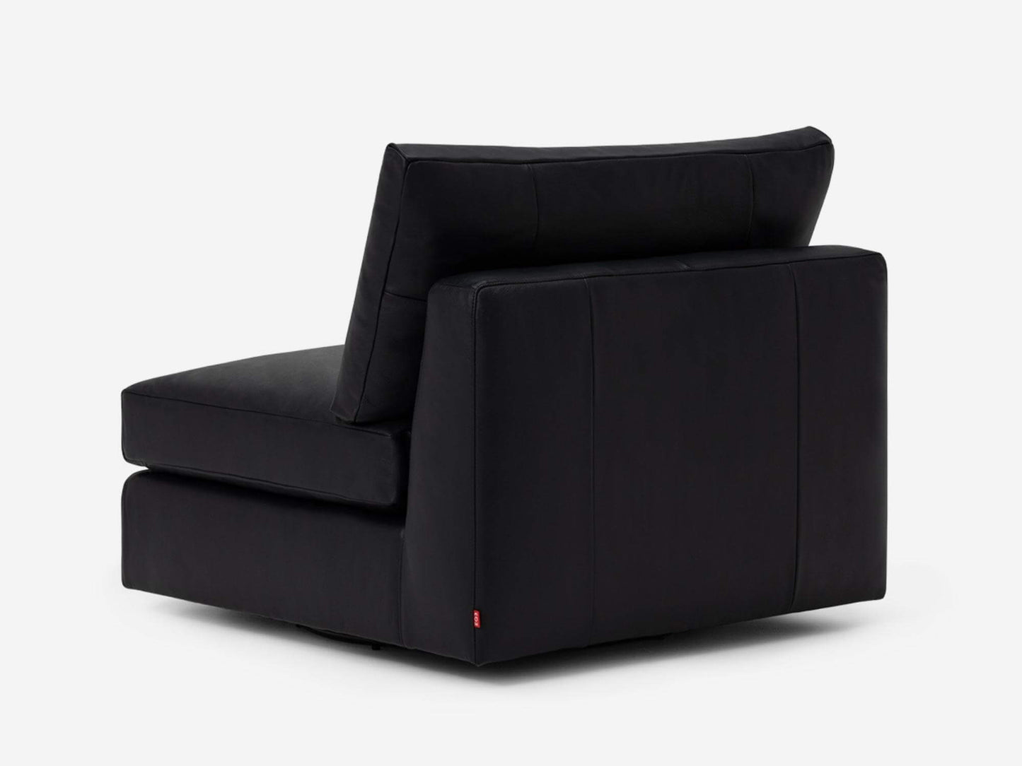 Cello Armless Swivel Chair - Ecco Marone Image - 4