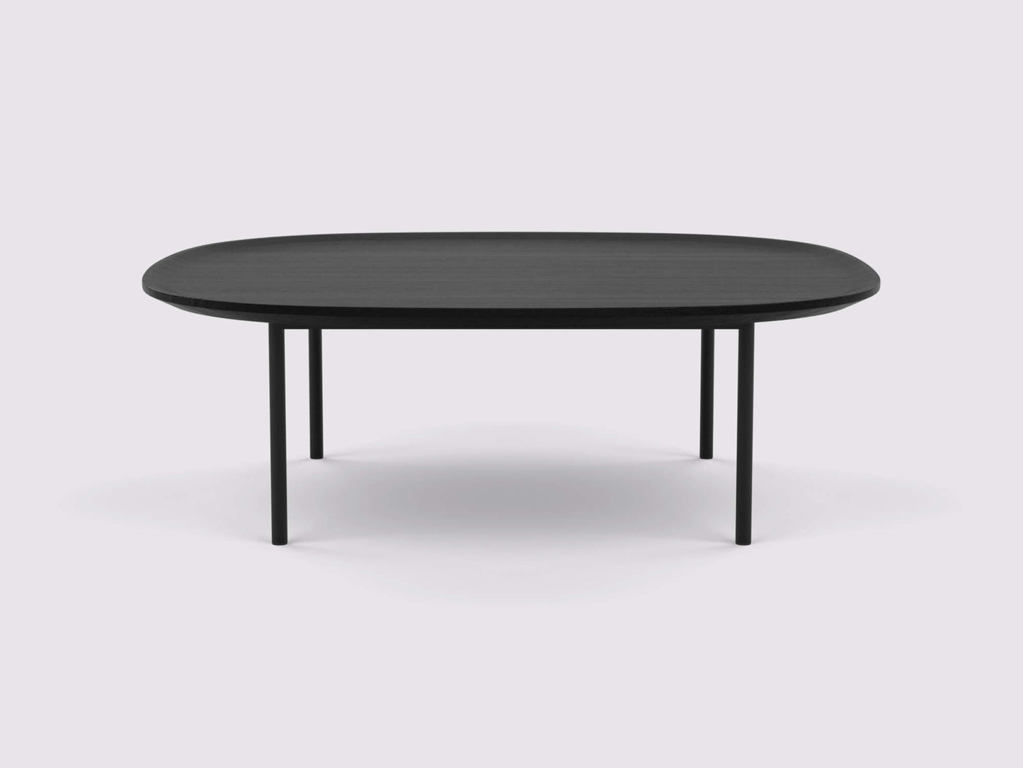 River Large Square Coffee Table - Black Oak group image - 1