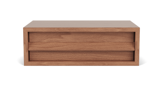 Marcel Single Drawer Floating Nightstand - Walnut