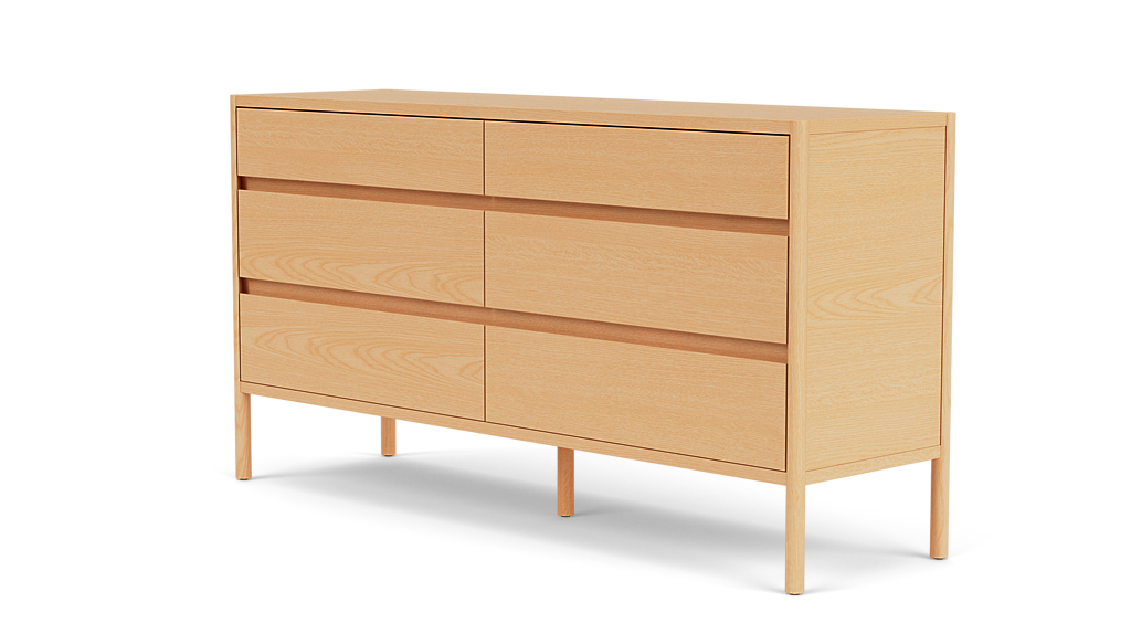 Monarch Double Dresser - Oak - Oak