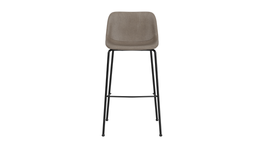 Oles Counter Stool - Grey Synthetic Leather