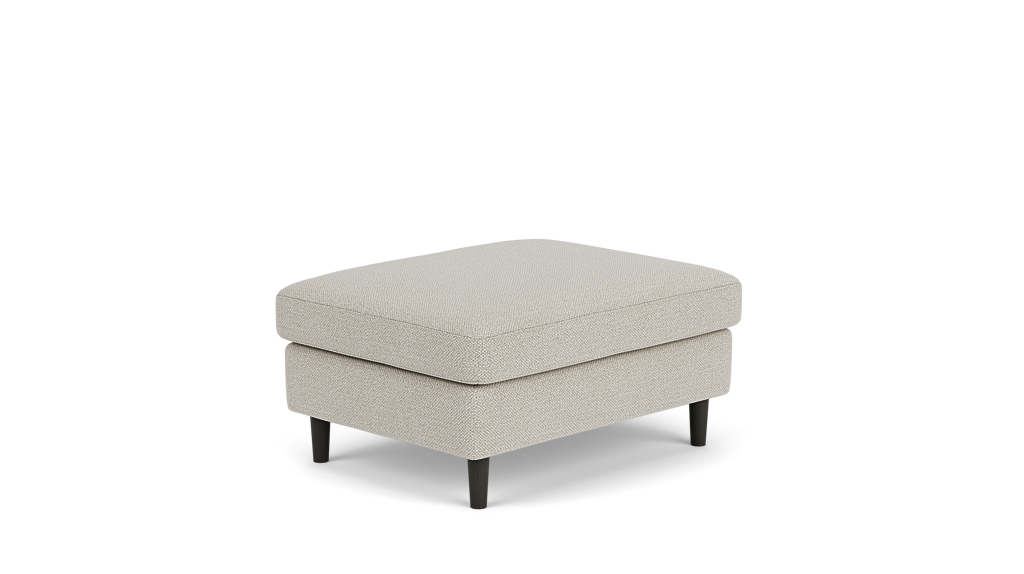 Oskar Storage Ottoman - Lee Flax - Black Legs
