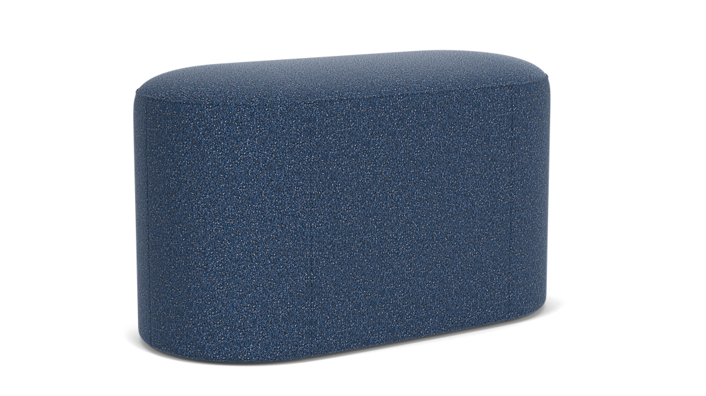 Oval Ottoman - Ola Denim