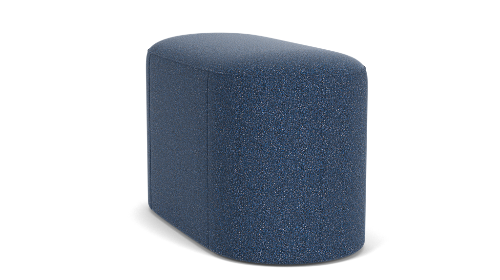 Oval Ottoman - Ola Denim