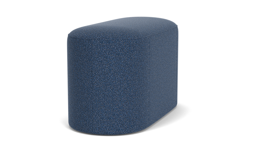 Oval Ottoman - Ola Denim