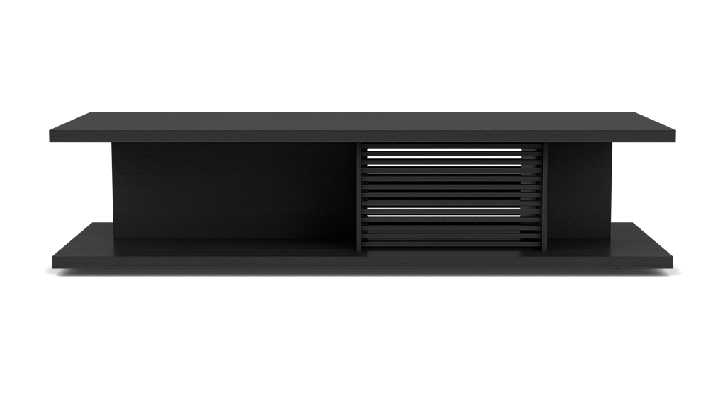Plank Rectangular Coffee Table - Black Oak - Black Oak
