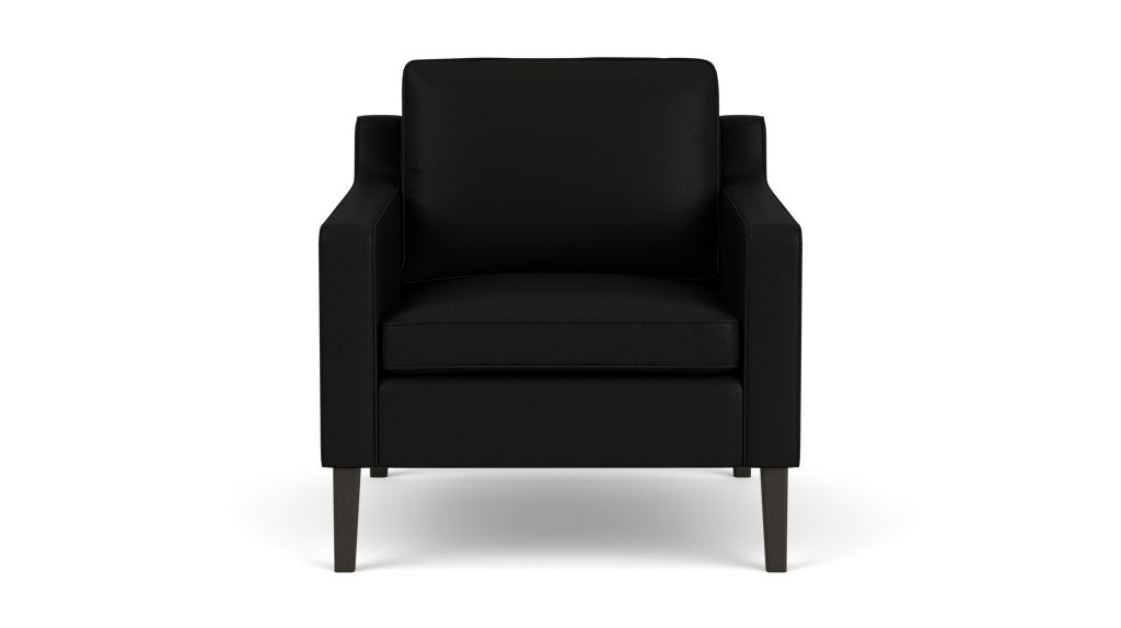 Skye Chair - Suave Nero - Onyx Legs