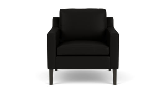 Skye Fauteuil - Suave Nero -  Pattes en onyx