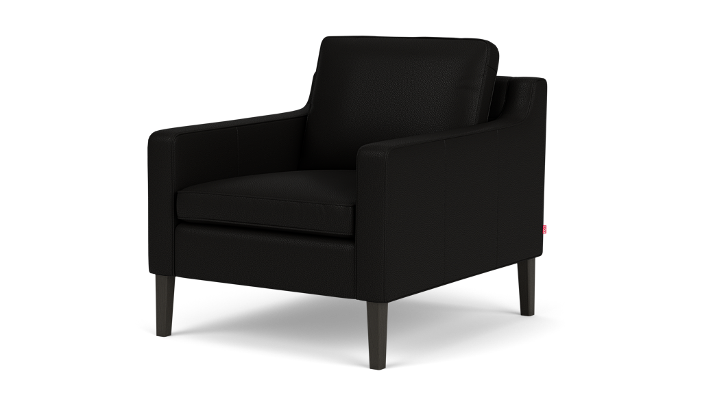 Skye Chair - Suave Nero - Onyx Legs