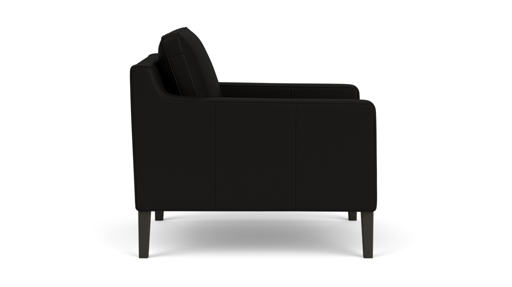 Skye Chair - Suave Nero - Onyx Legs
