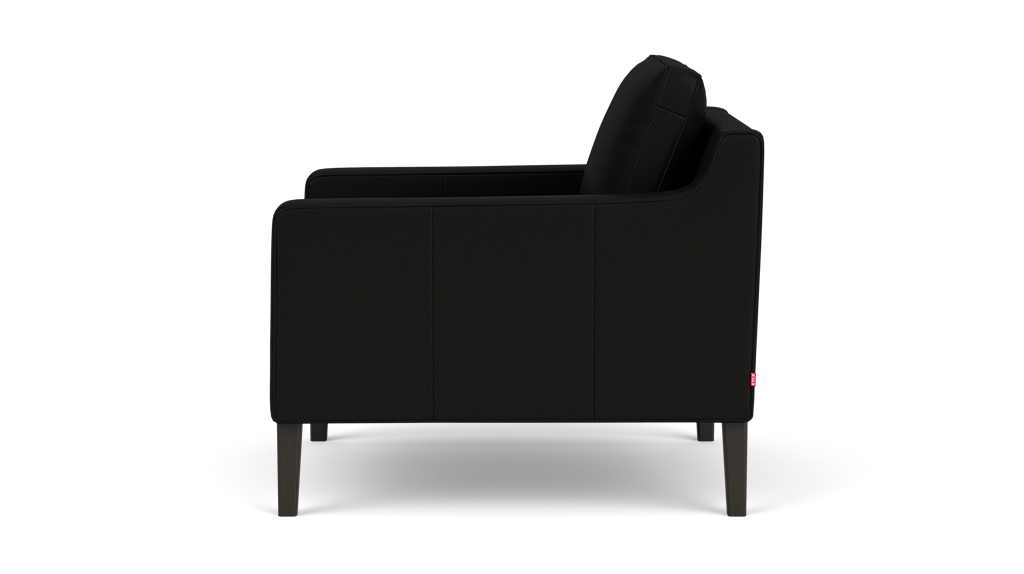 Skye Chair - Suave Nero - Onyx Legs