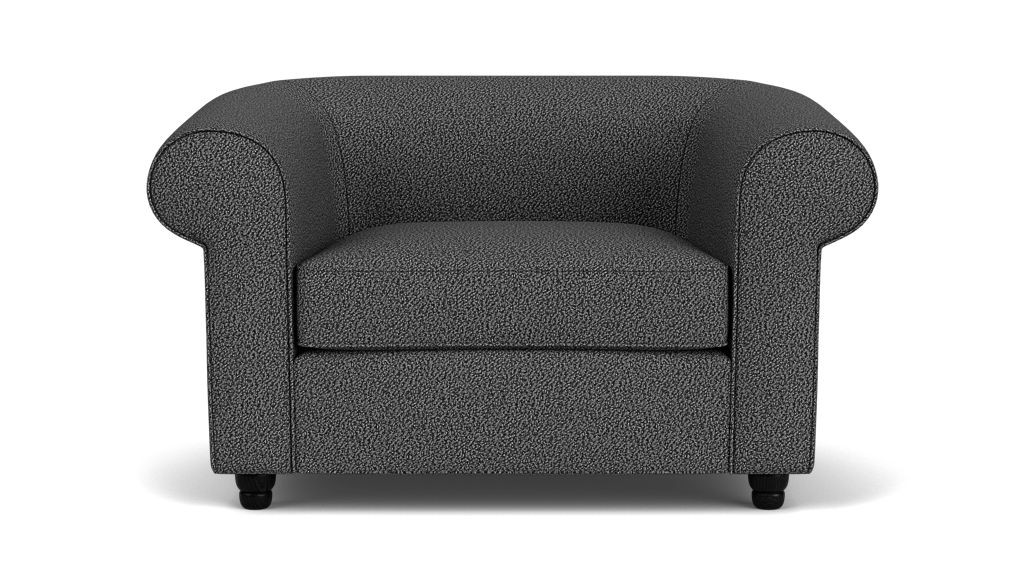 Slope Fauteuils - Boucle Brown - Pattes fuseaux de 2,5