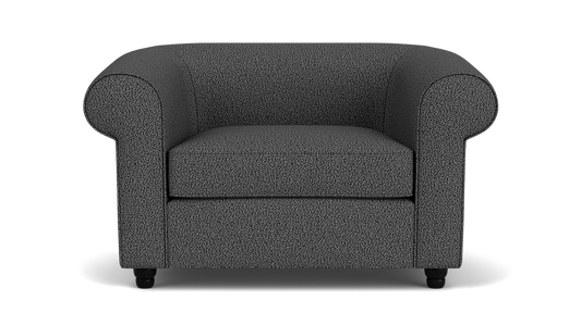 Slope Fauteuils - Boucle Brown - Pattes fuseaux de 2,5