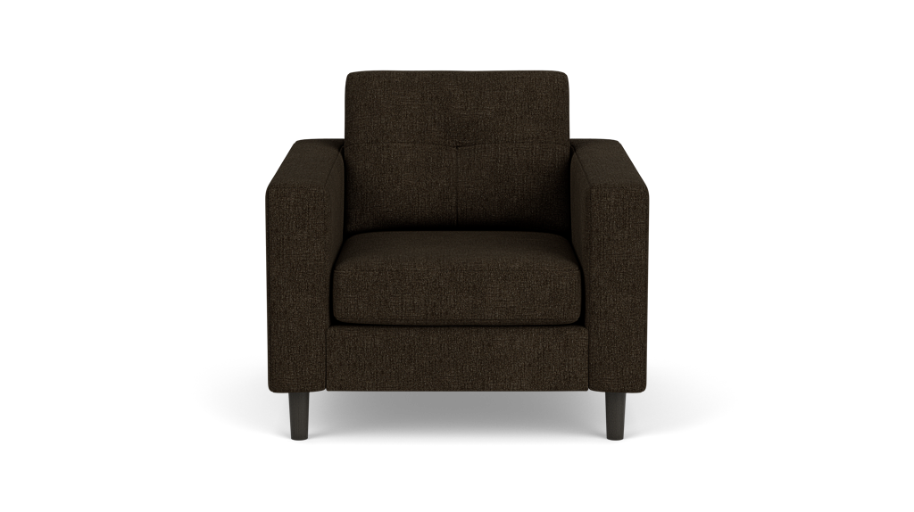 Solo Fauteuil - Polo Slate - Pattes en onyx