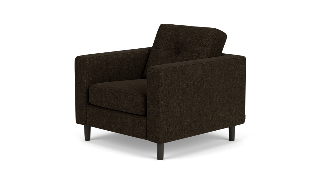 Solo Fauteuil - Polo Slate - Pattes en onyx