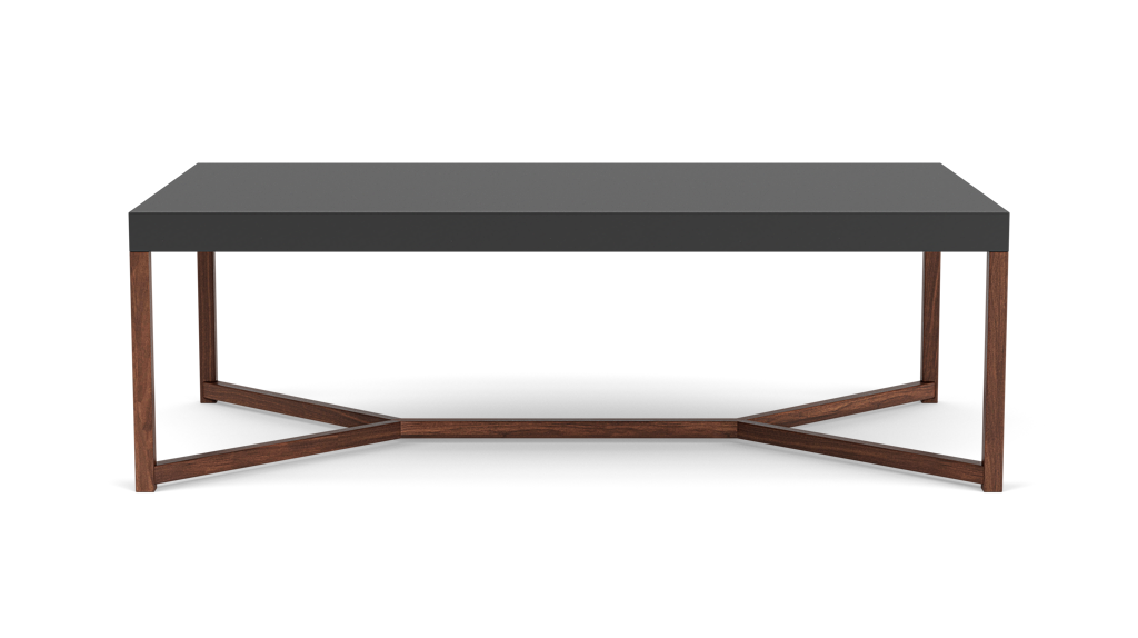Table basse Trivia - Charbon/Noyer