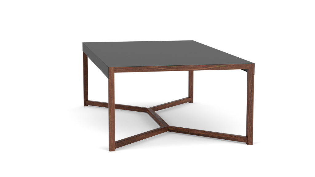 Table basse Trivia - Charbon/Noyer