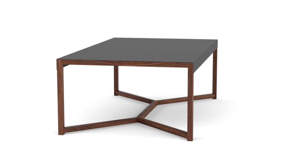 Table basse Trivia - Charbon/Noyer