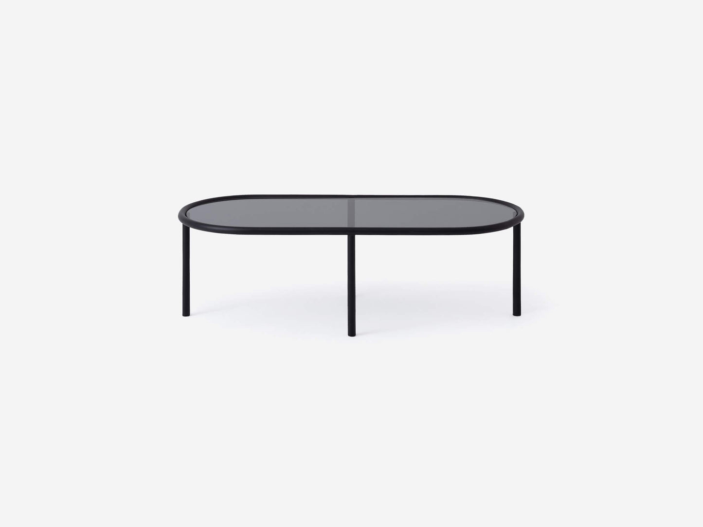 Tubular Coffee Table - Oval - Black group image - 1