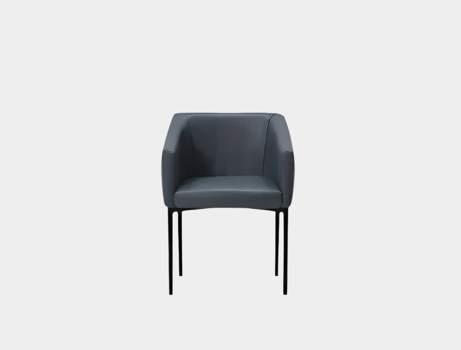 Box Dining Chair - UPHOLSTERY - 800FI-BLUBLACKSTEEL group image - 7