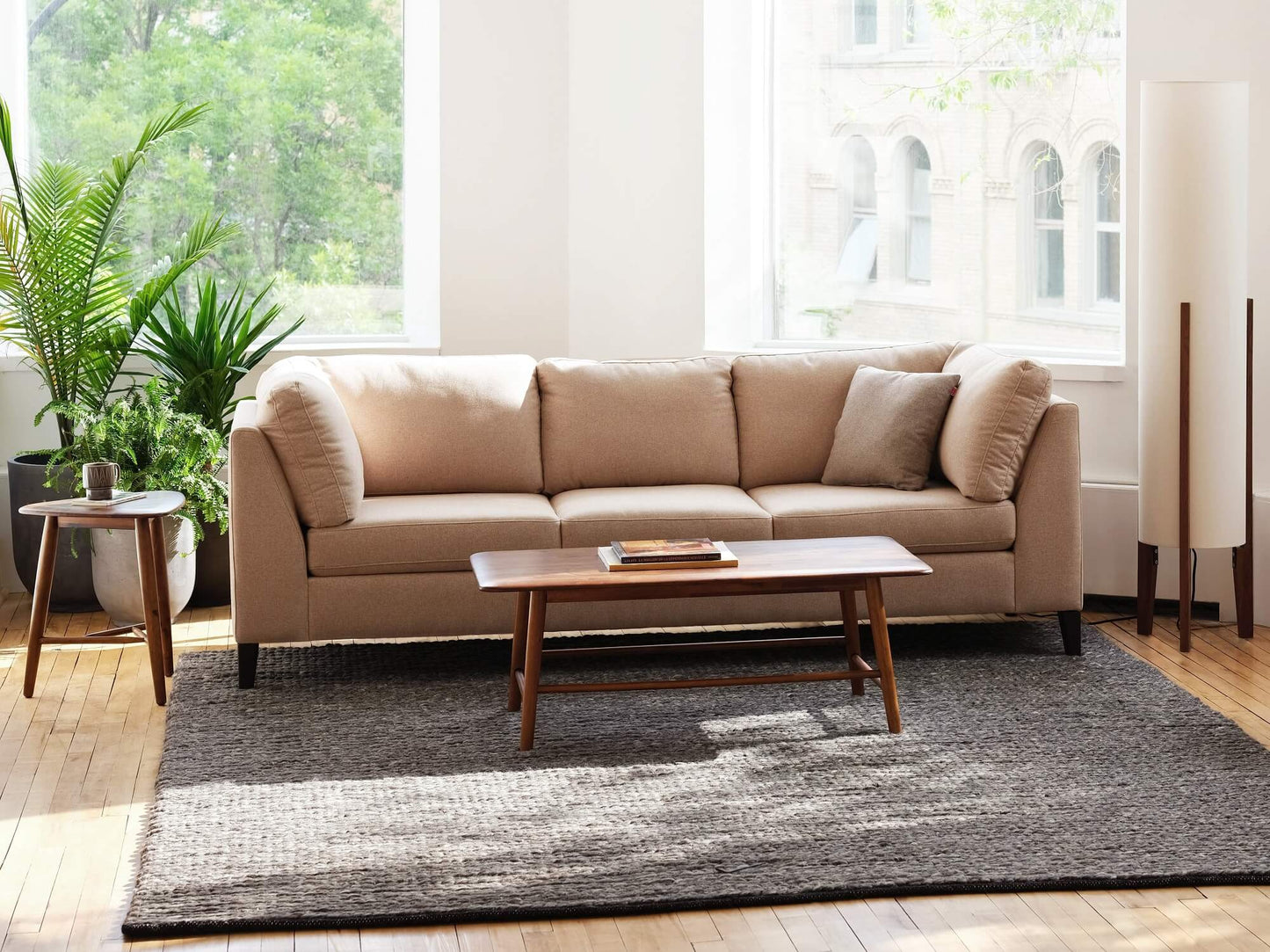 Salema Sofa - Valley Cream - Java Legs Image - 5