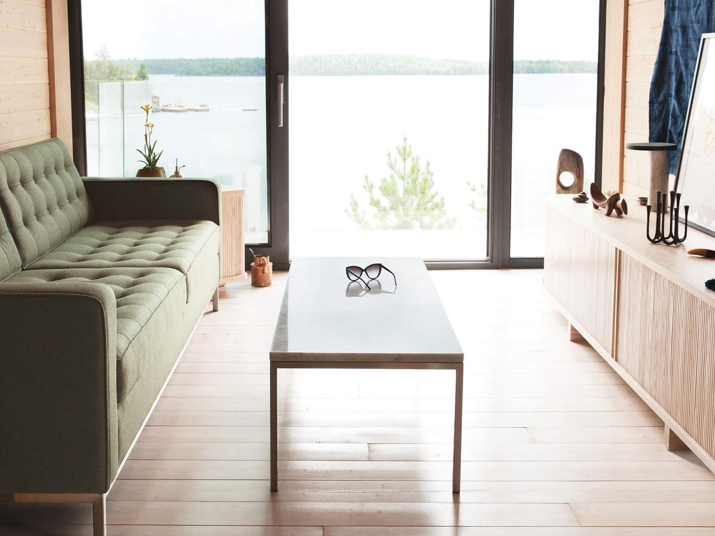 Custom Coffee Table - 20″ x 48″ - Black lifestyle image