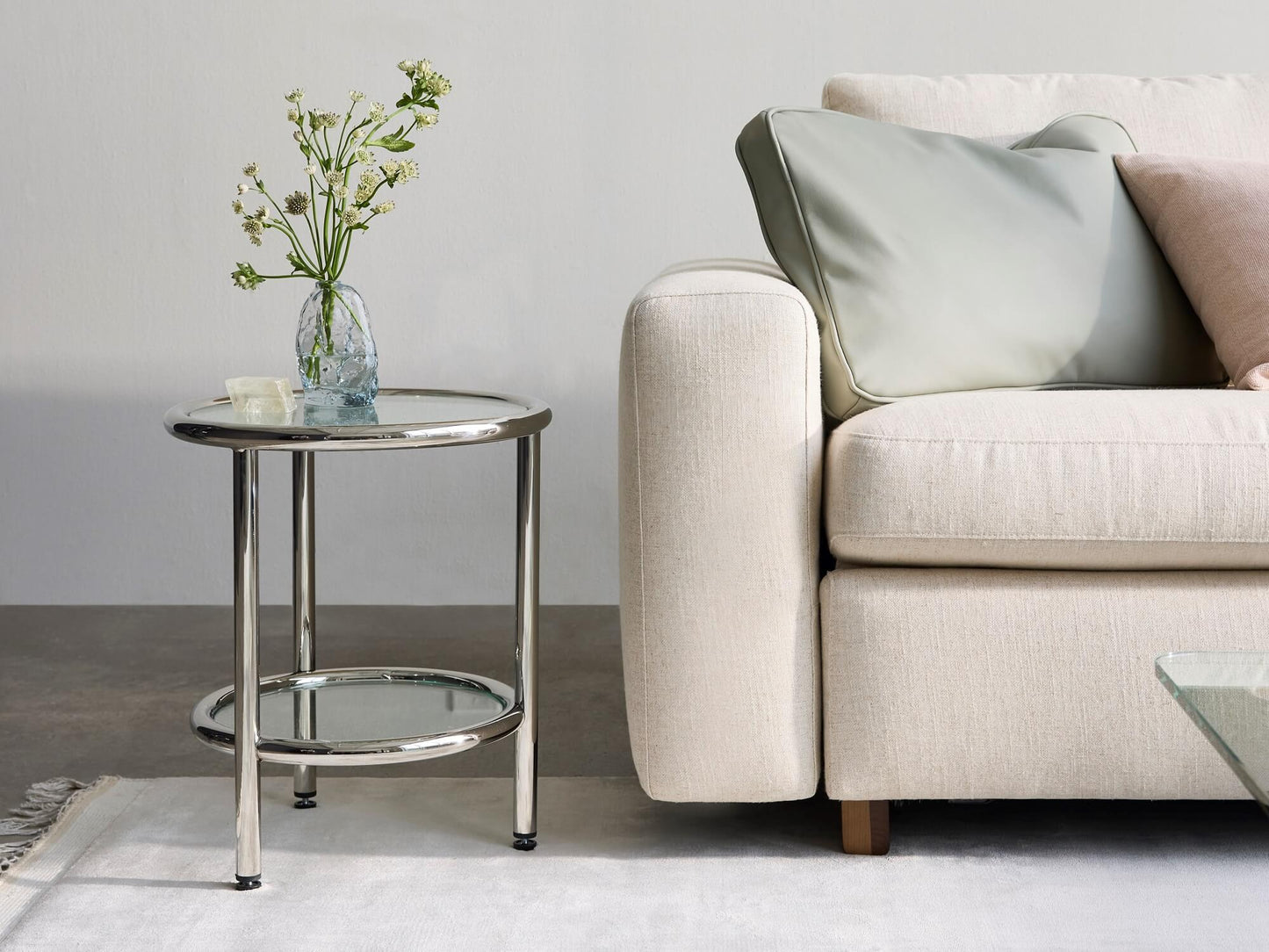 Tubular End Table - Black lifestyle image
