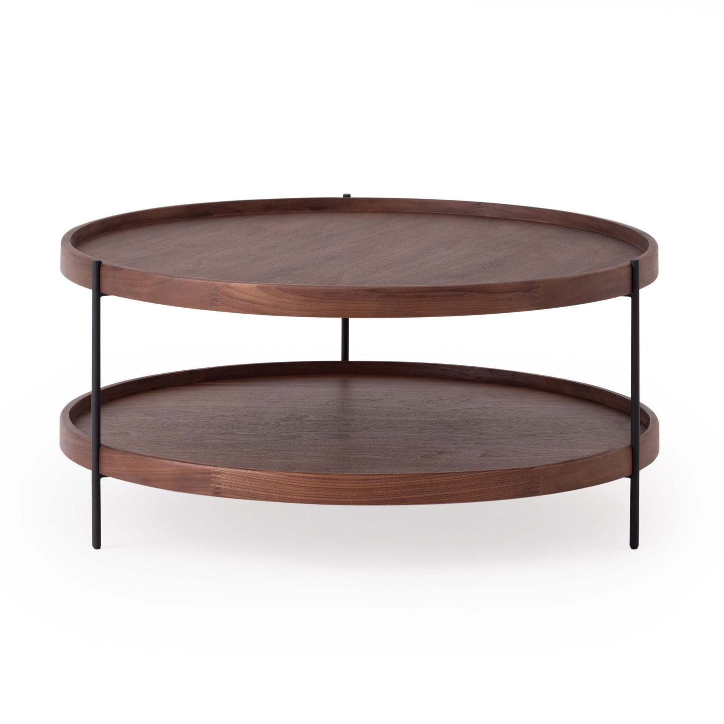 Sage Round Coffee Table - Small - Walnut main image