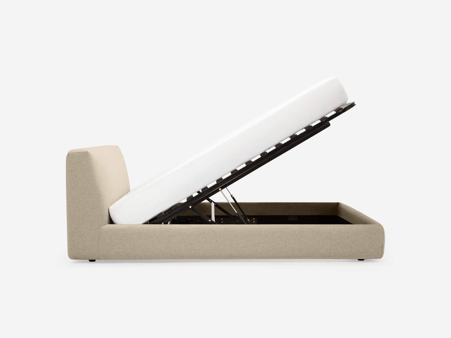 CELO STORAGE QUEEN BED - LANA SAND, DELUXE SLATS group image - 3