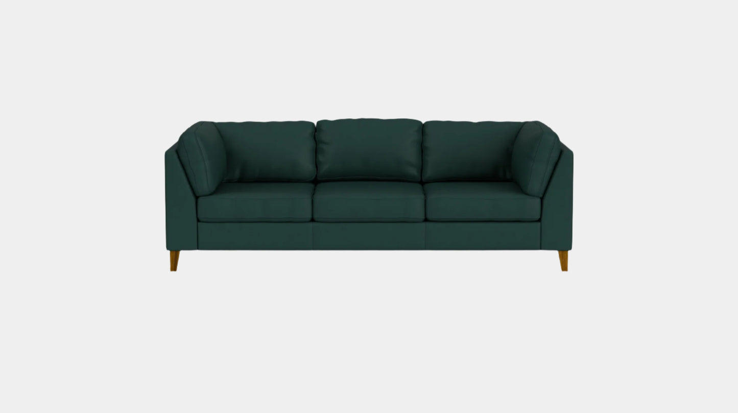 Salema Sofa - Paloma Deep Green Leather -java Image - 1